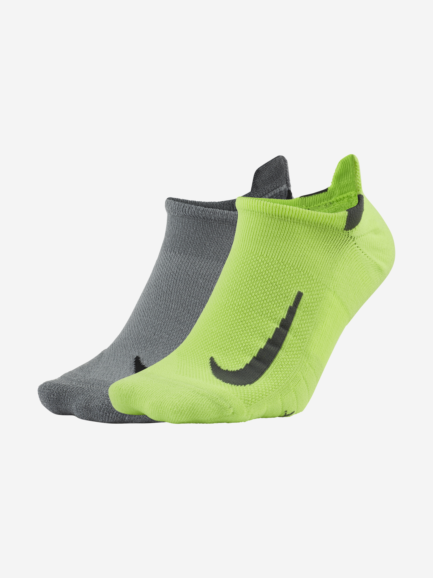 Носки Nike Multiplier Crew Yellow/Grey No Show