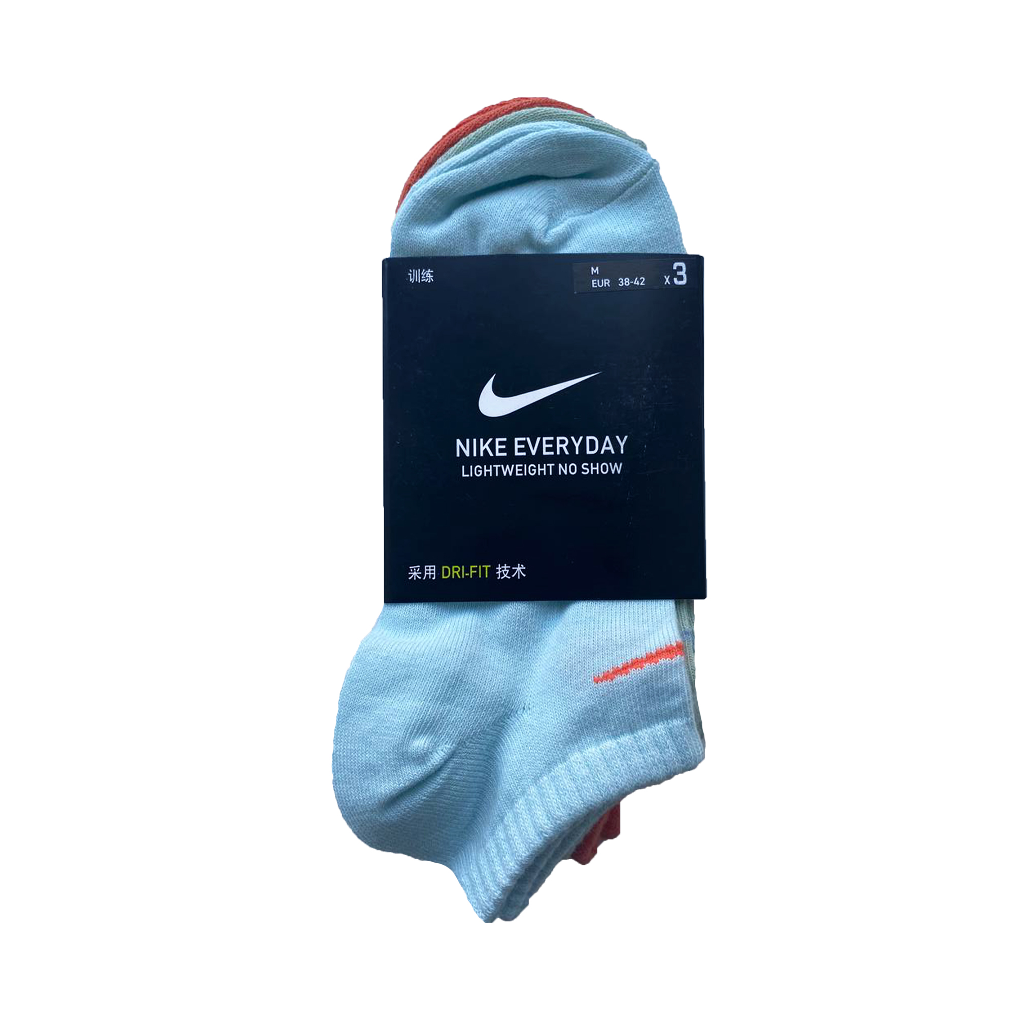 Носки Nike Everyday No show (короткие) Blue/Light Green/Orange