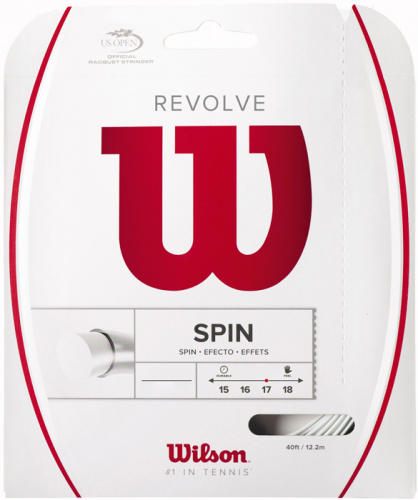 Теннисная струна Wilson Revolve Spin (белый) 12м