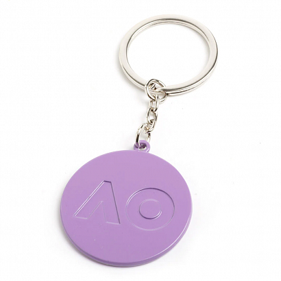 Брелок металлический AO Logo (Australian Open) фиолетовый
