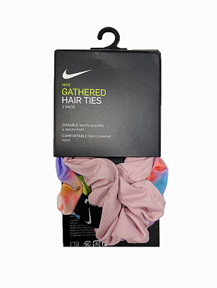 Набор резинок Nike Gathered Hair Ties 2 pk colourful