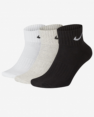 Носки Nike Cushioned Ankle Grey/White/Black (3 пары)