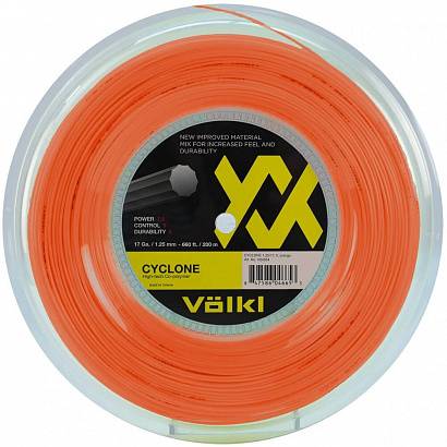 Теннисная струна Volkl Cyclone (оранжевый) 12 м нарезка