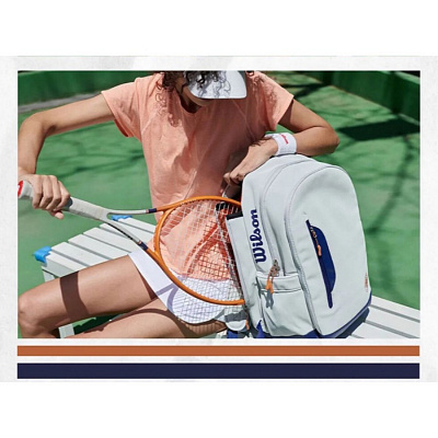 Рюкзак Wilson Roland Garros Premium (Oyster/Navy)