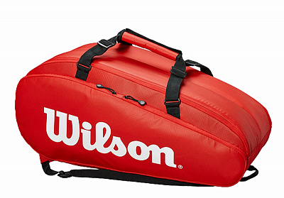 Сумка Wilson Tour 9 Pack Tennis Bag - Red/White