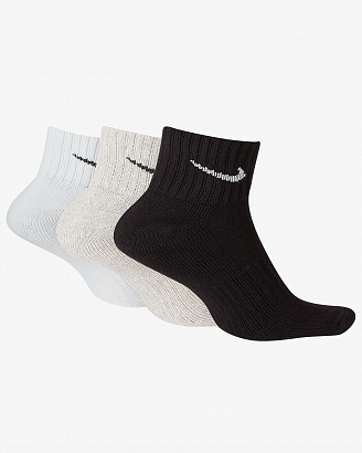 Носки Nike Cushioned Ankle Grey/White/Black (3 пары)